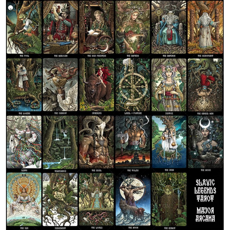 Славянские Легенды Таро (Черный срез) / The Slavic Legends Tarot (Black ...
